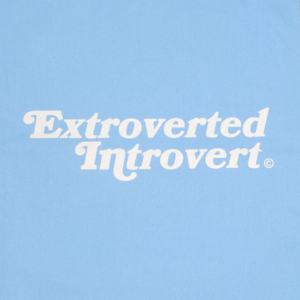 Essential Pastel Blue Shopping Tote - extrovertedintrovert