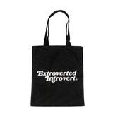 Essential Jet Black Shopping Tote - extrovertedintrovert