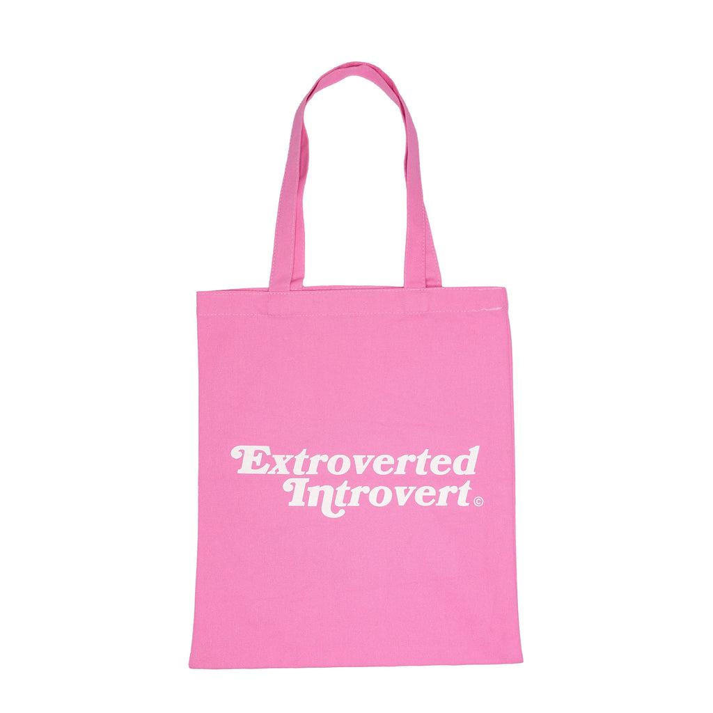 Essential Pastel Pink Shopping Tote - extrovertedintrovert