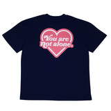 Heart Logo Oversized Navy Tee