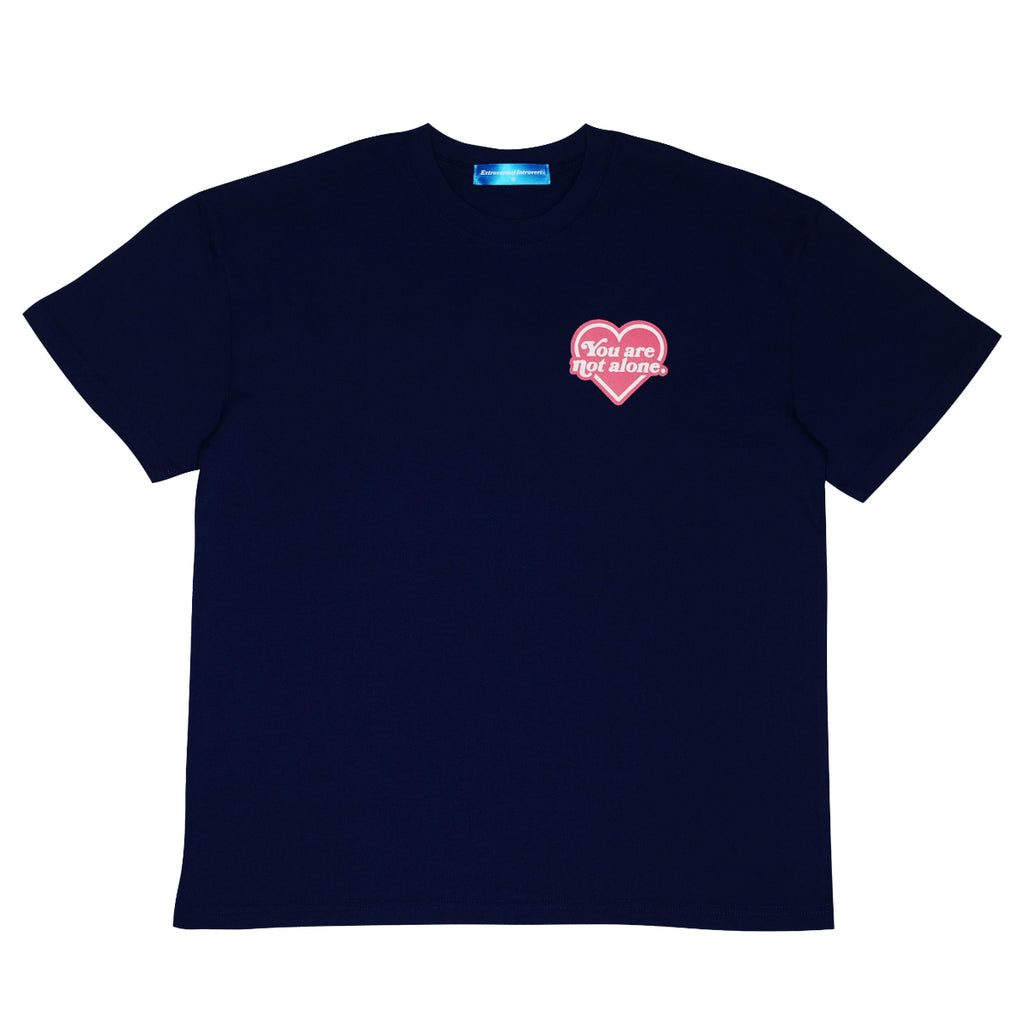 Heart Logo Oversized Navy Tee