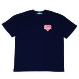 Heart Logo Oversized Navy Tee