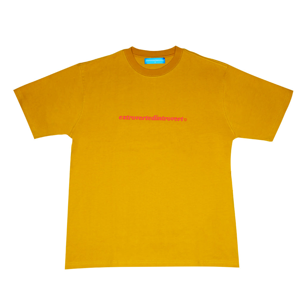 Core Logo Oversized Mustard Tee