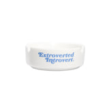 Emblem White Blue Ashtray - extrovertedintrovert