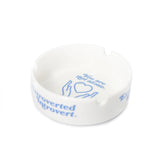 Emblem White Blue Ashtray - extrovertedintrovert
