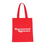 Essential Blush Red Shopping Tote - extrovertedintrovert