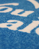 You Are Not Alone Heart Logo Blue Rug