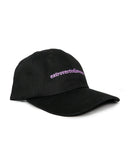 Text Logo 6 Panel Jet Black Cap