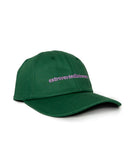 Text Logo 6 Panel Forest Green Cap