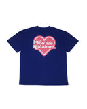 Heart Logo Oversized Royal Blue Tee