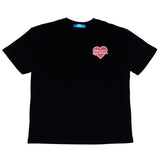 Heart Logo Oversized Black Tee