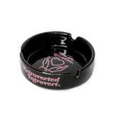 Emblem Black Pink Ashtray - extrovertedintrovert