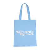 Essential Pastel Blue Shopping Tote - extrovertedintrovert