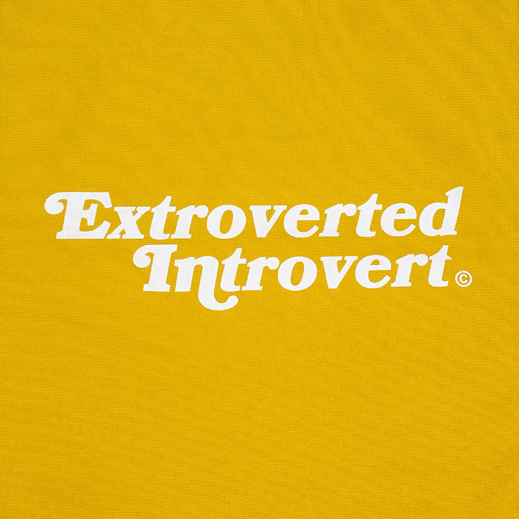 Essential Mustard Yellow Shopping Tote - extrovertedintrovert