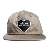 You Are Not Alone Stone Grey Snapback
