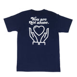 You Are Not Alone Standard Navy Tee - extrovertedintrovert