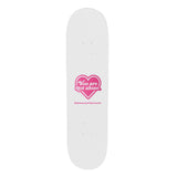 Heart Logo White Skate Stool