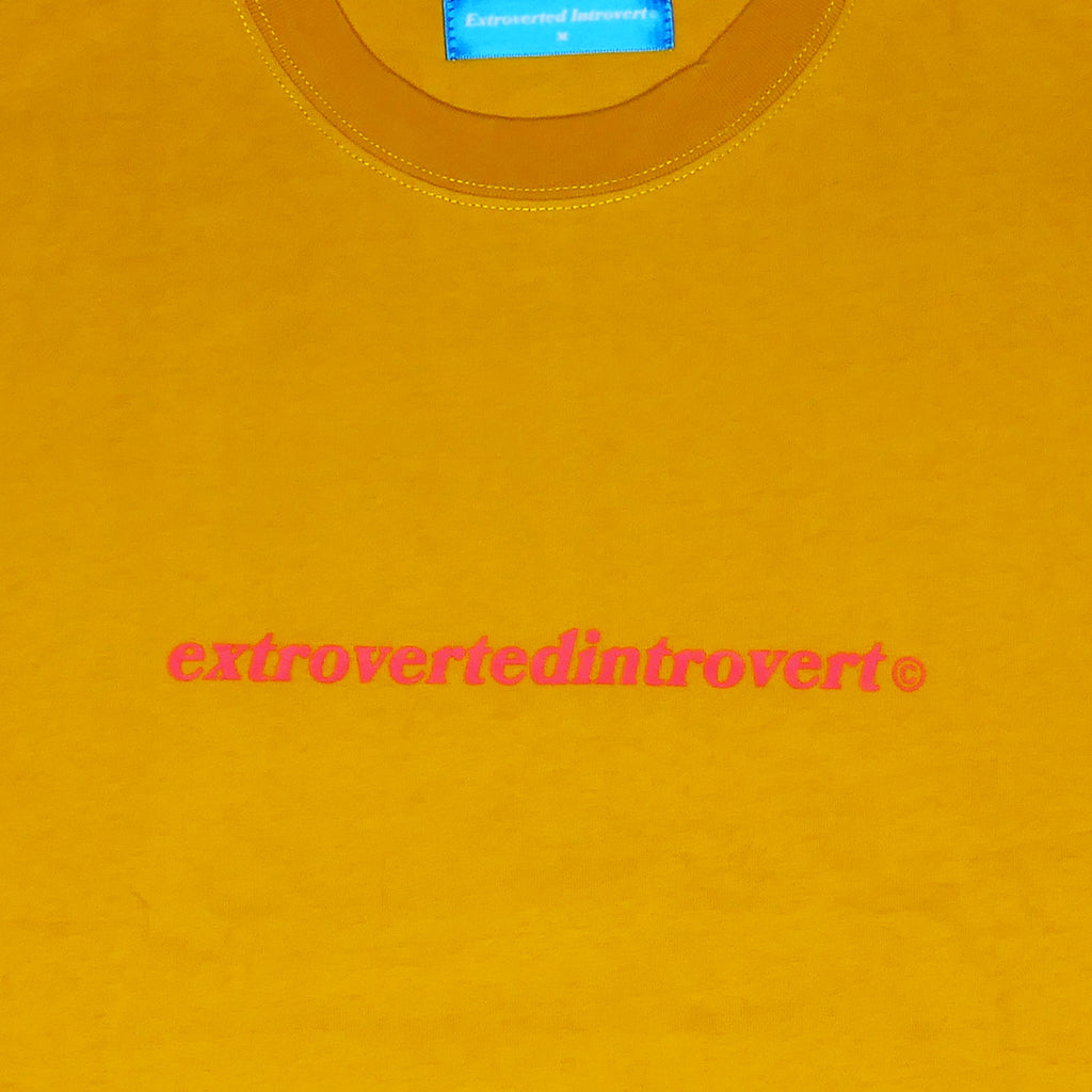 Core Logo Oversized Mustard Tee